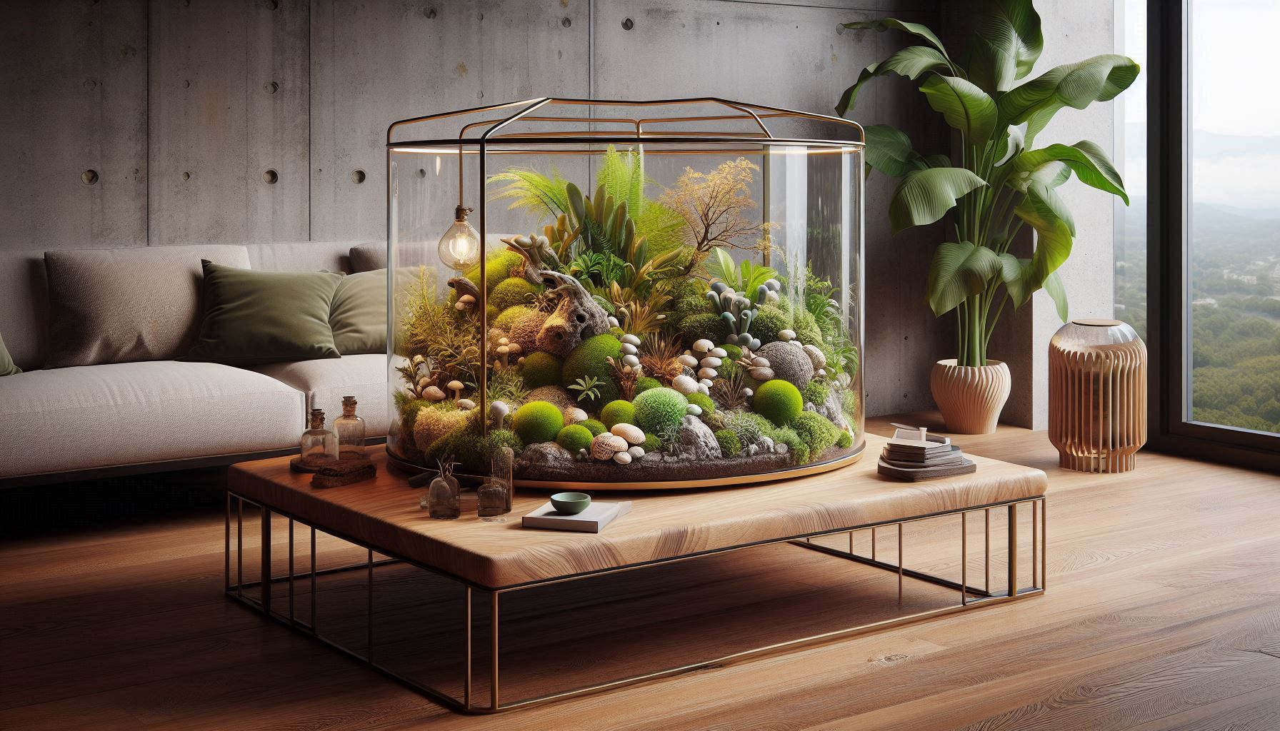 The Terrarium Coffee Table: Merging Nature and Design in Your Living Space